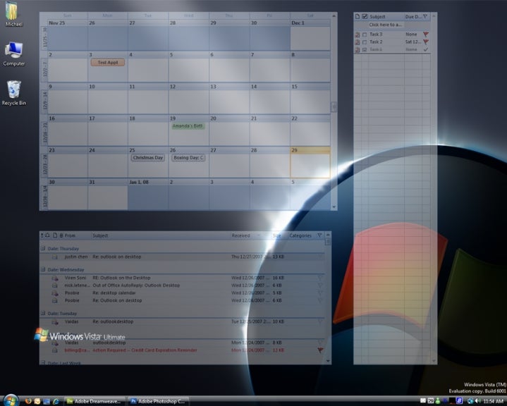 Turn Outlook Into Interactive Desktop Wallpaper PCWorld